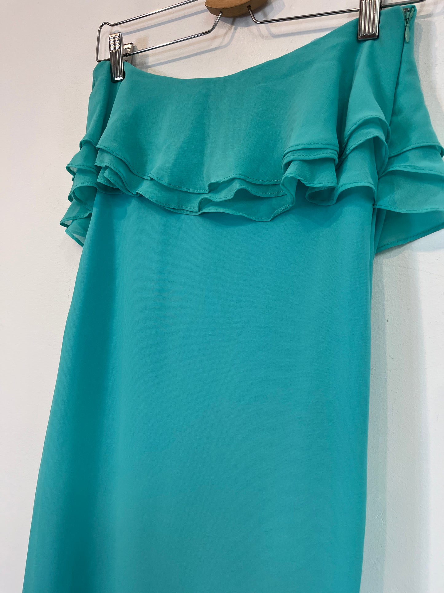 ALFOMBRA ROJA. Vestido largo palabra de honor. T 40 (M)