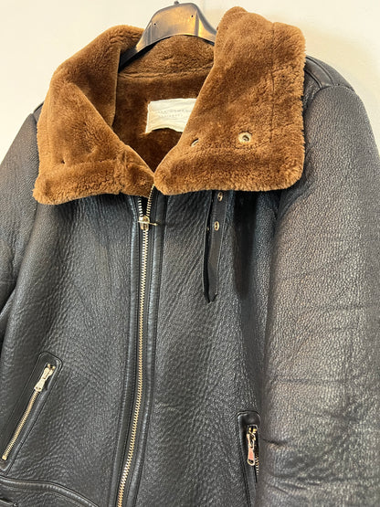 ZARA. Biker negra textura. T S