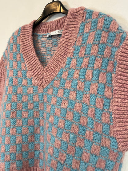 ZARA. Top punto bicolor. T S