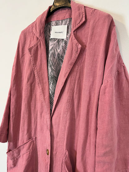 SITA MURT. Chaqueta larga lino. T 36