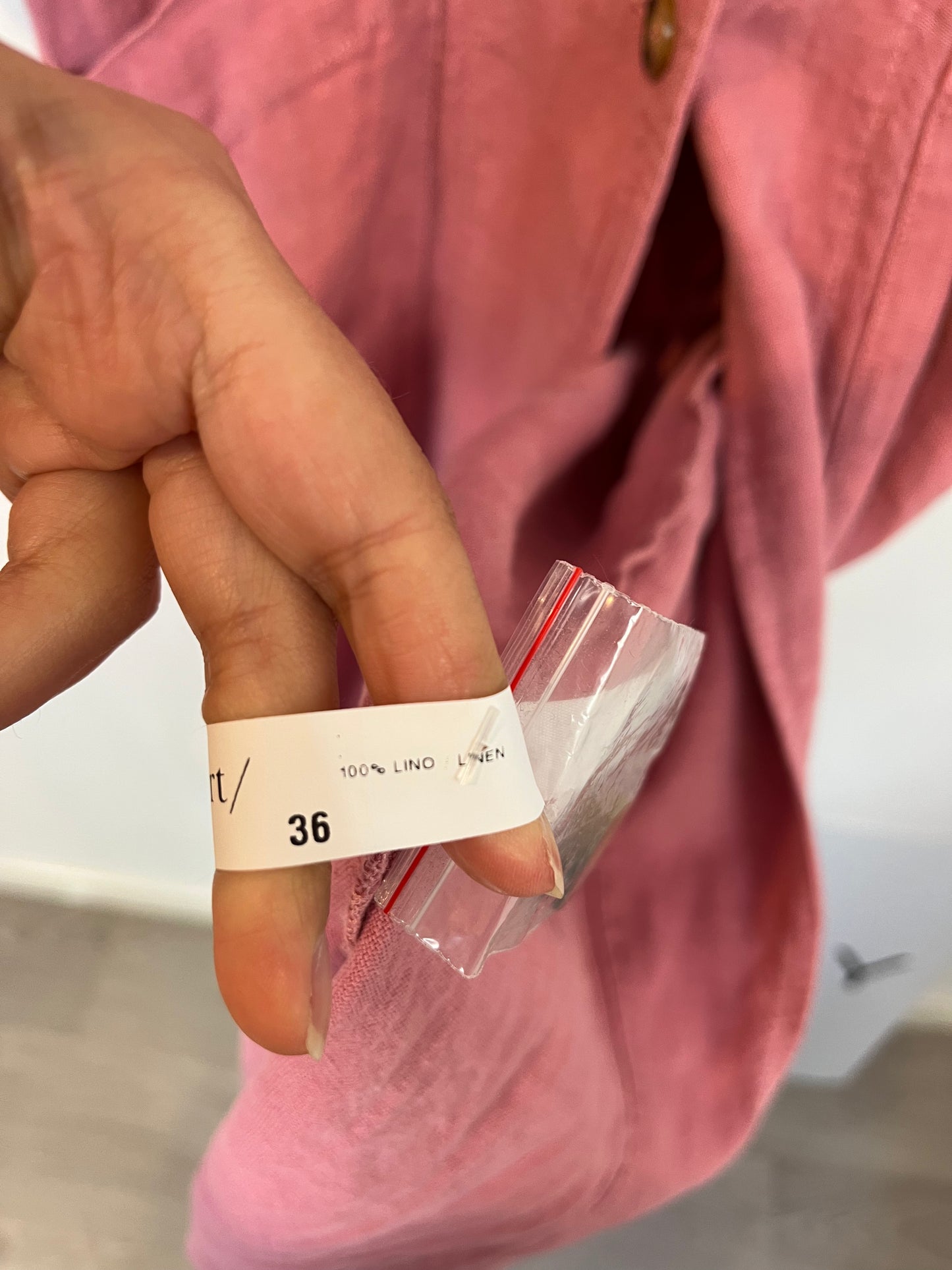 SITA MURT. Chaqueta larga lino. T 36