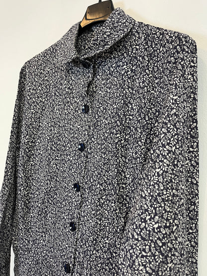 JULISE MAGON. Mono largo estampado azul. T S