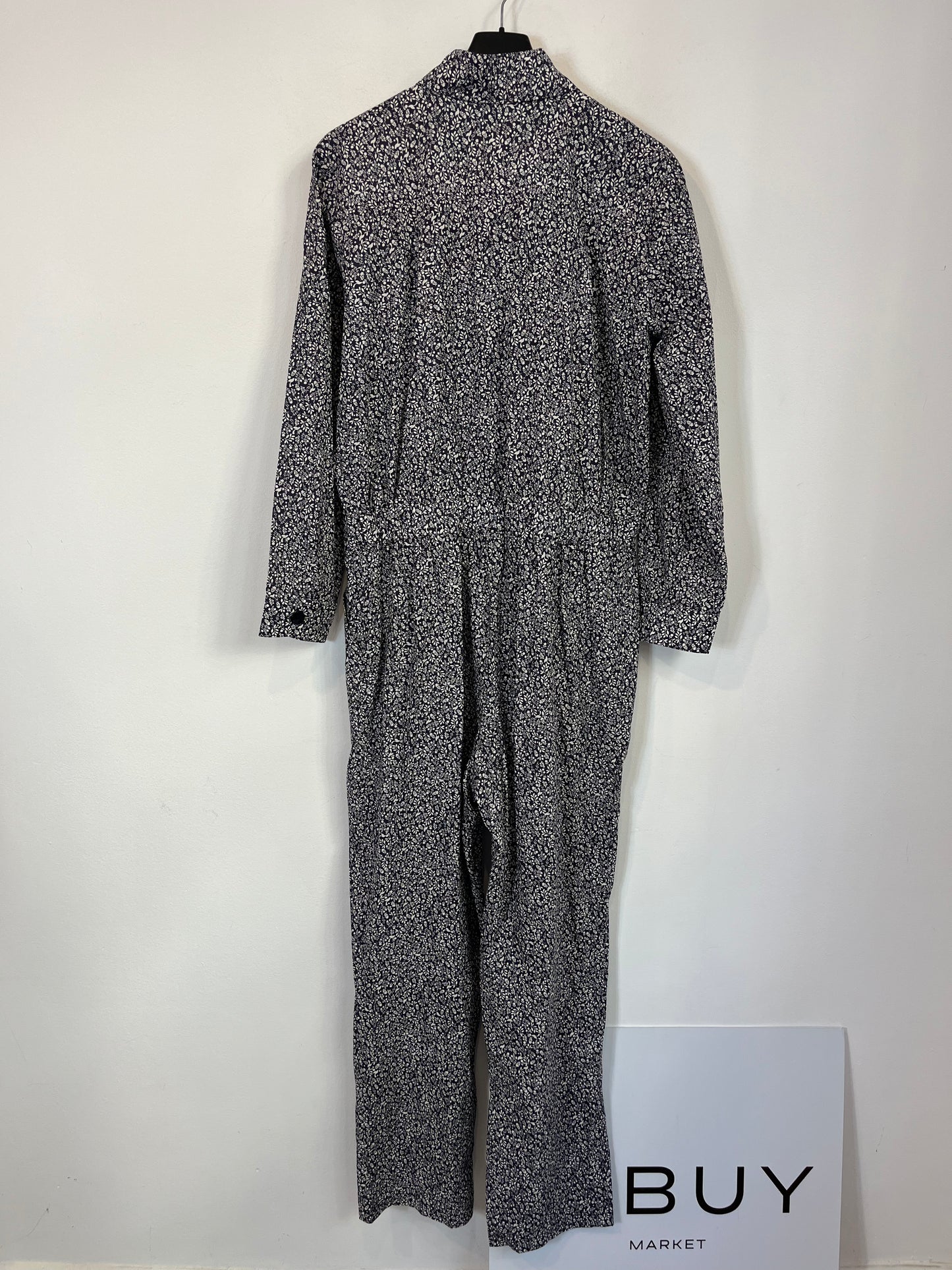 JULISE MAGON. Mono largo estampado azul. T S