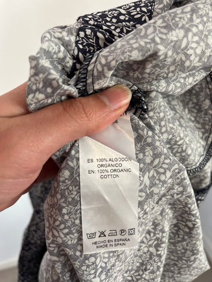 JULISE MAGON. Mono largo estampado azul. T S