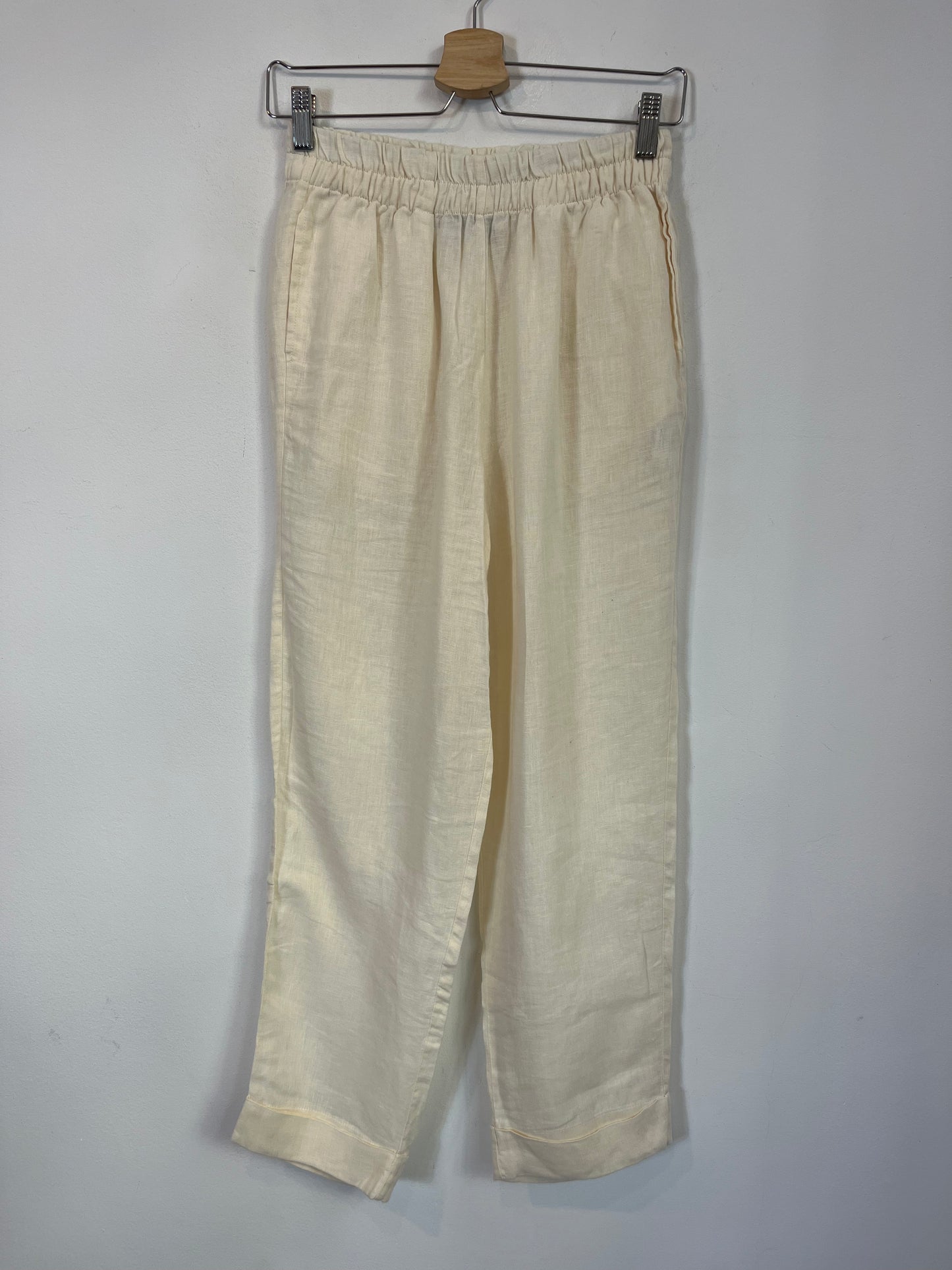 SOPHIE + LUCIE. Pantalón beige lino. T 38