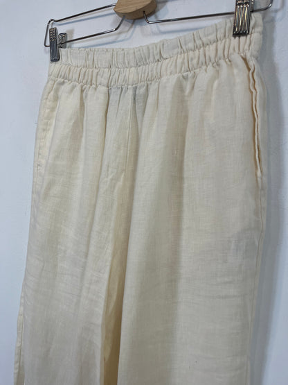 SOPHIE + LUCIE. Pantalón beige lino. T 38