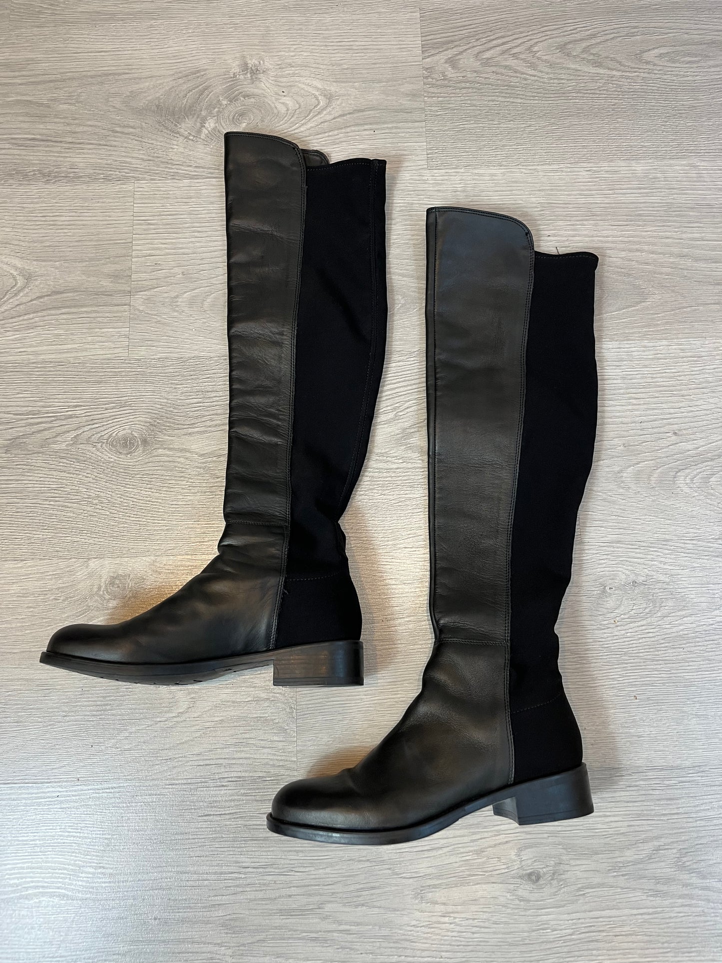 CAMILAS. Botas altas doble textura. T 38