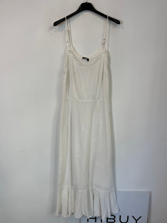 HERON. Long cotton dress with ruffles. TS