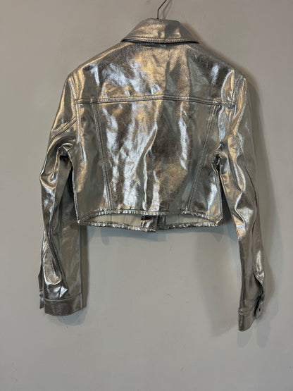 ZARA. Cazadora plateada. T S