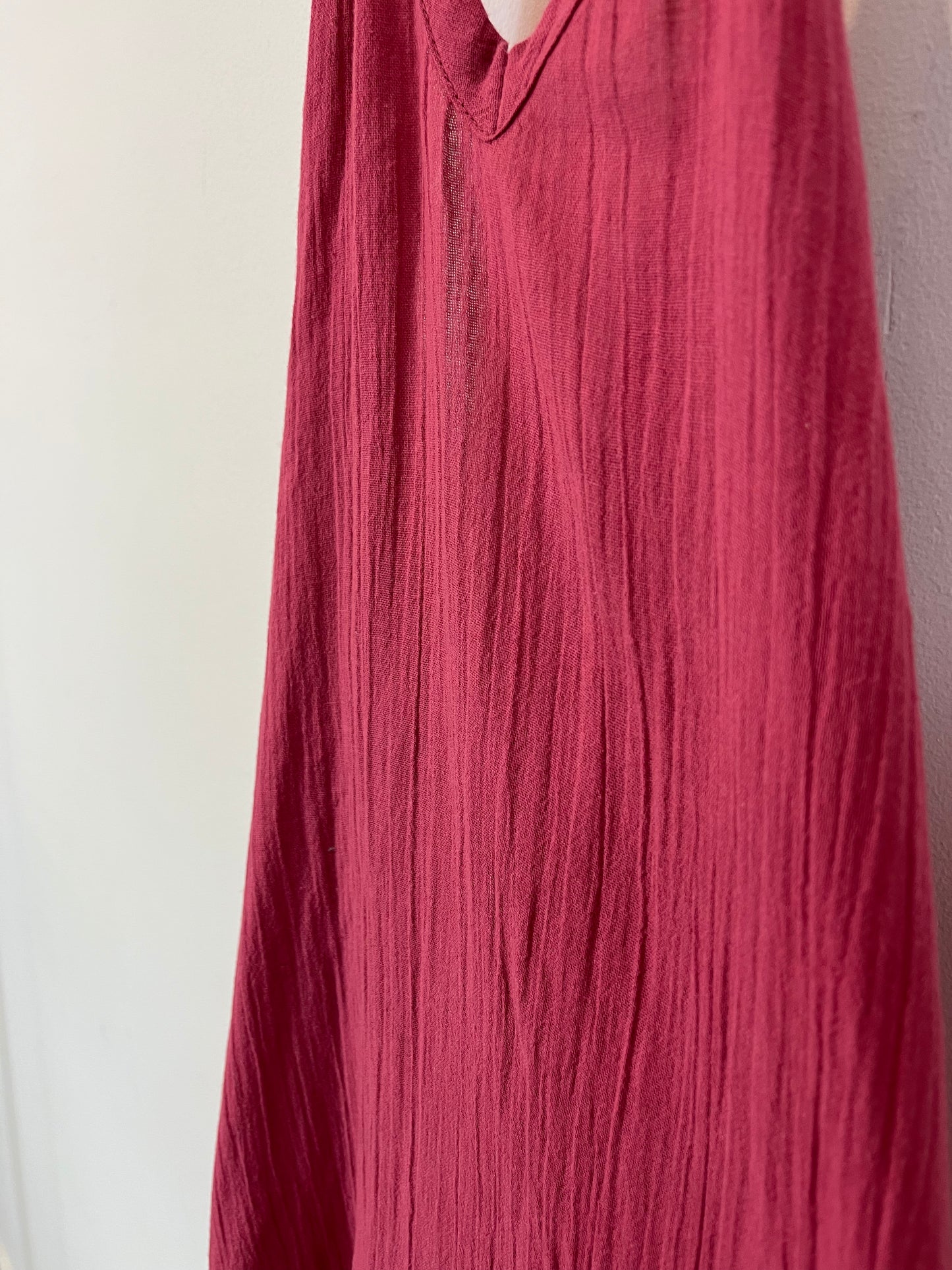 RENATTA&GO. Vestido algodón rosa. T M