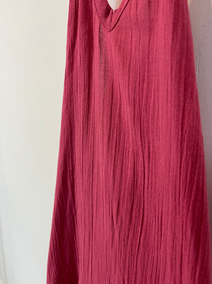 RENATTA&GO. Vestido algodón rosa. T M