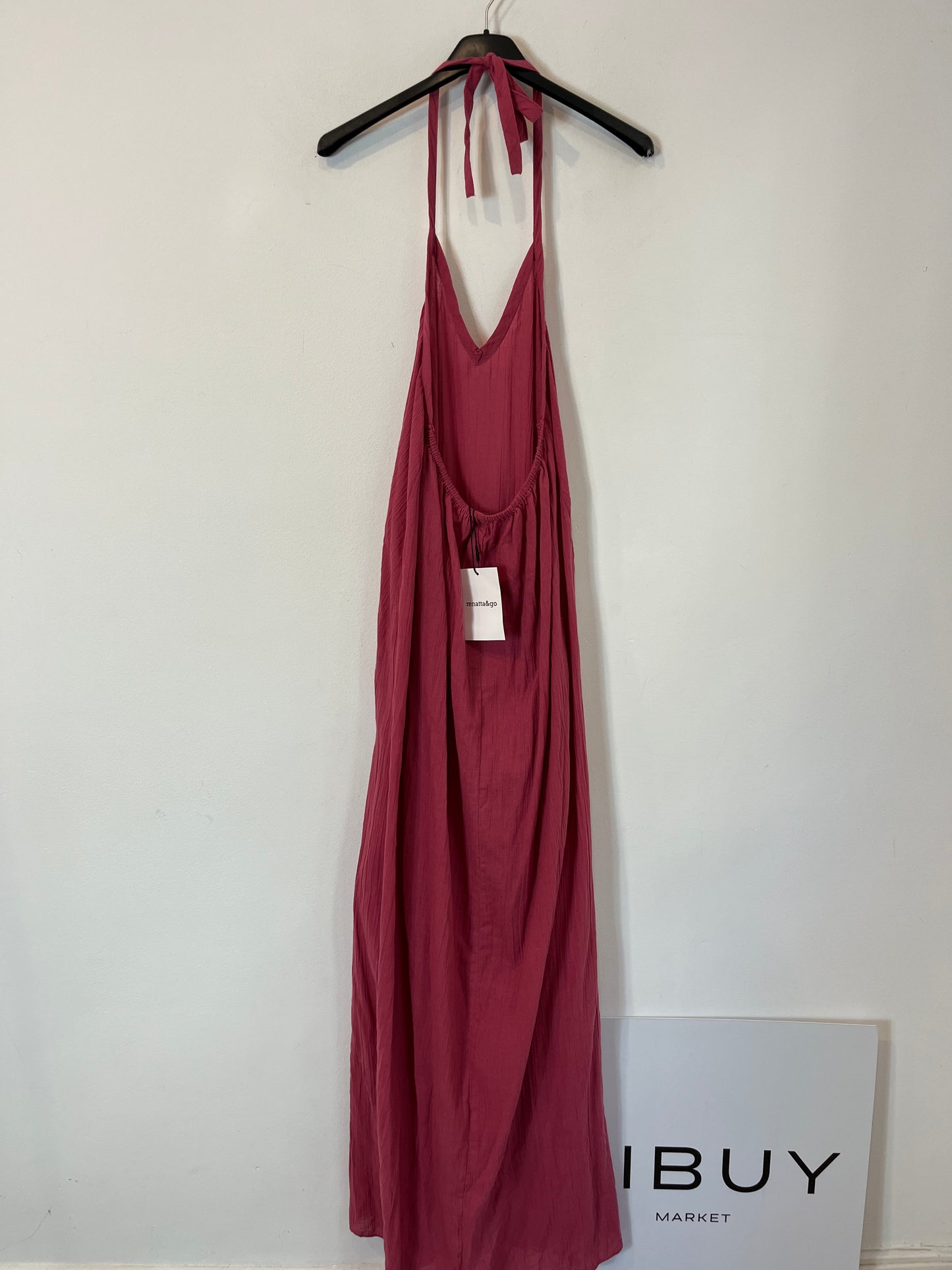 RENATTA&GO. Vestido algodón rosa. T M