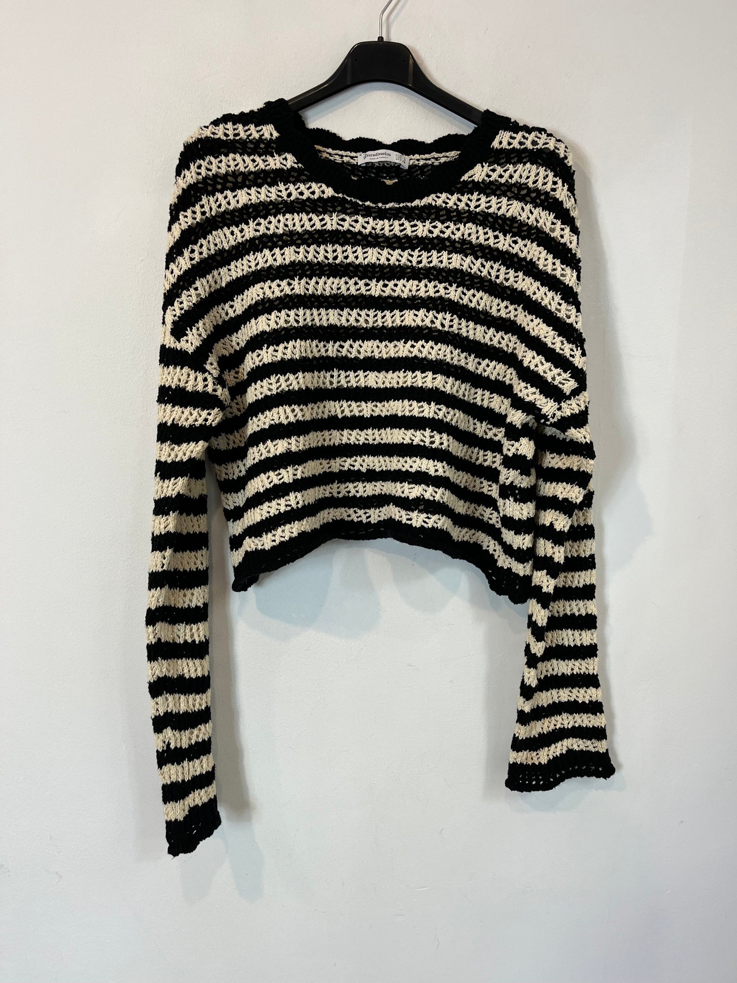 STRADIVARIUS. Jersey punto rayas. T S