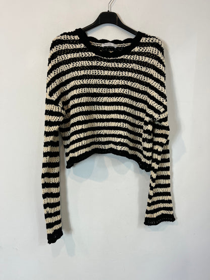 STRADIVARIUS. Jersey punto rayas. T S