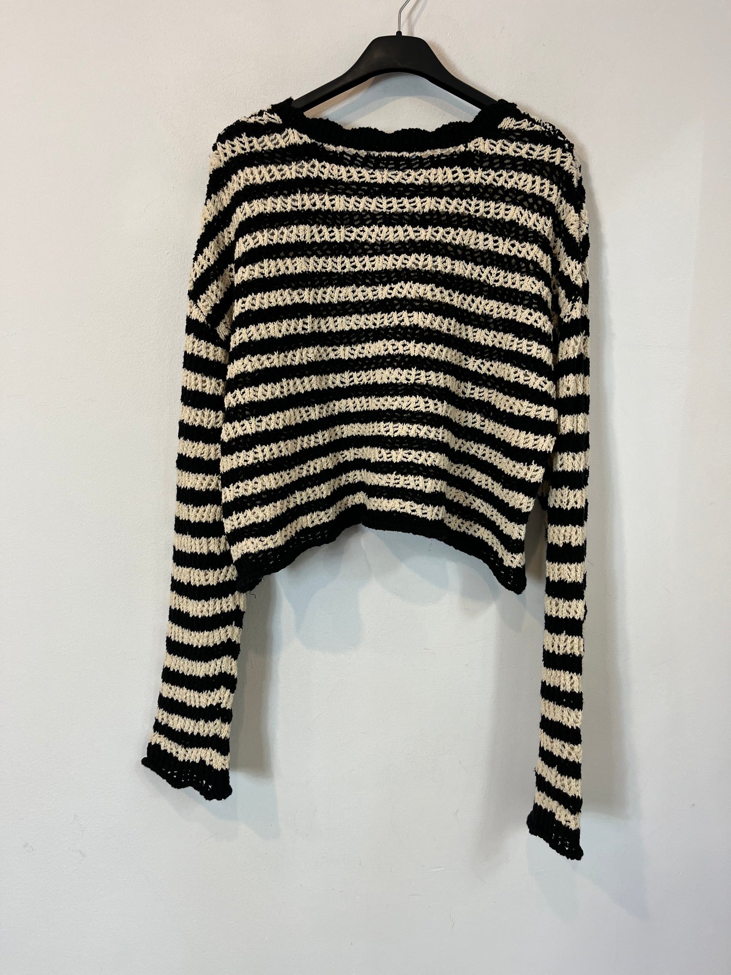 STRADIVARIUS. Jersey punto rayas. T S