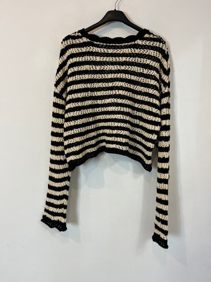 STRADIVARIUS. Jersey punto rayas. T S