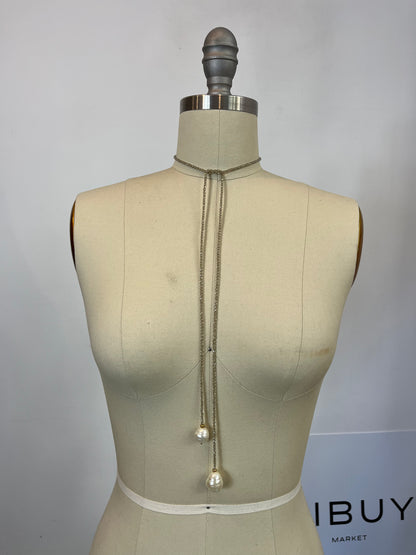 VELATTI. Collar multi posición perlas