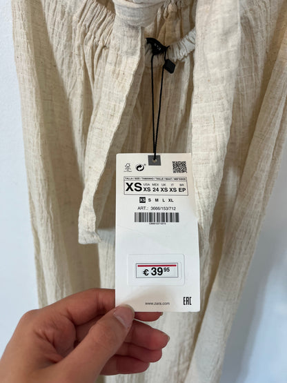 ZARA. Dress with neck detail. Size XS