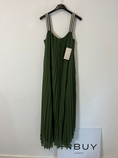 ZARA. Vestido largo plisado. T.S