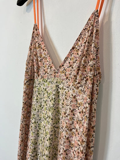 ZARA. Vestido punto elástico estampado. T.S