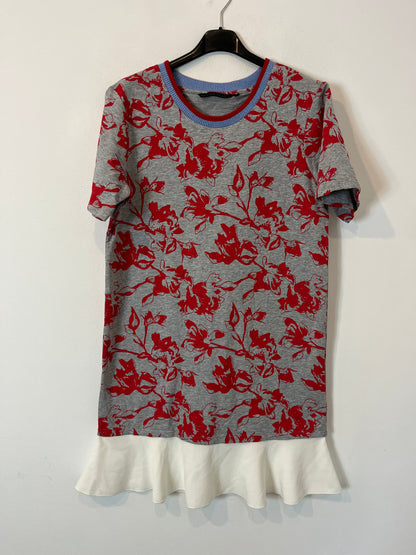 SILVIAN HEACH. Vestido corto doble textura. T.S