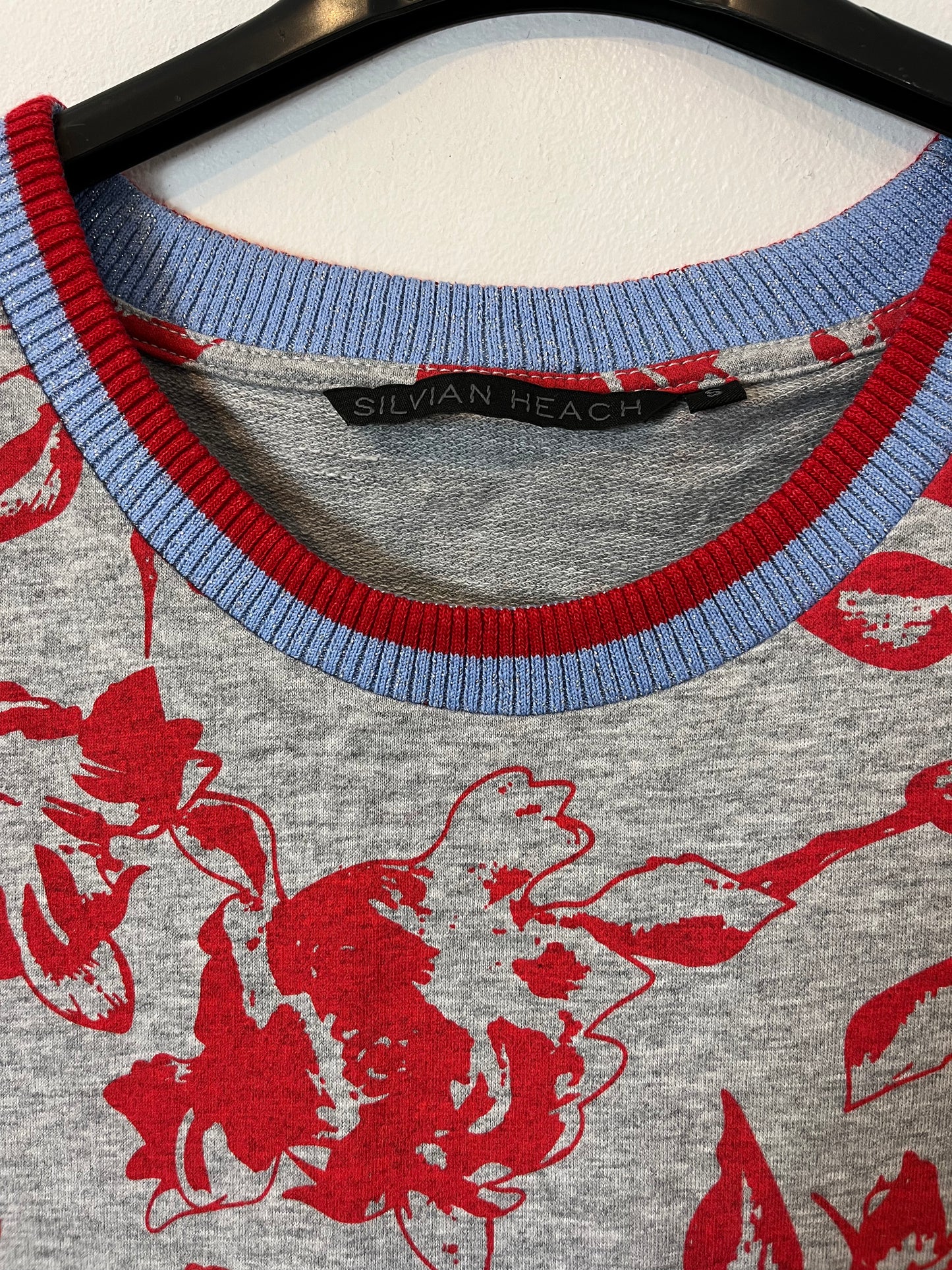 SILVIAN HEACH. Vestido corto doble textura. T.S