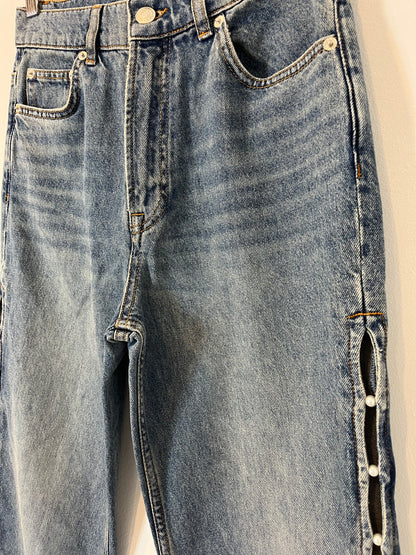 MAJE. Denim recto aberturas. T 36