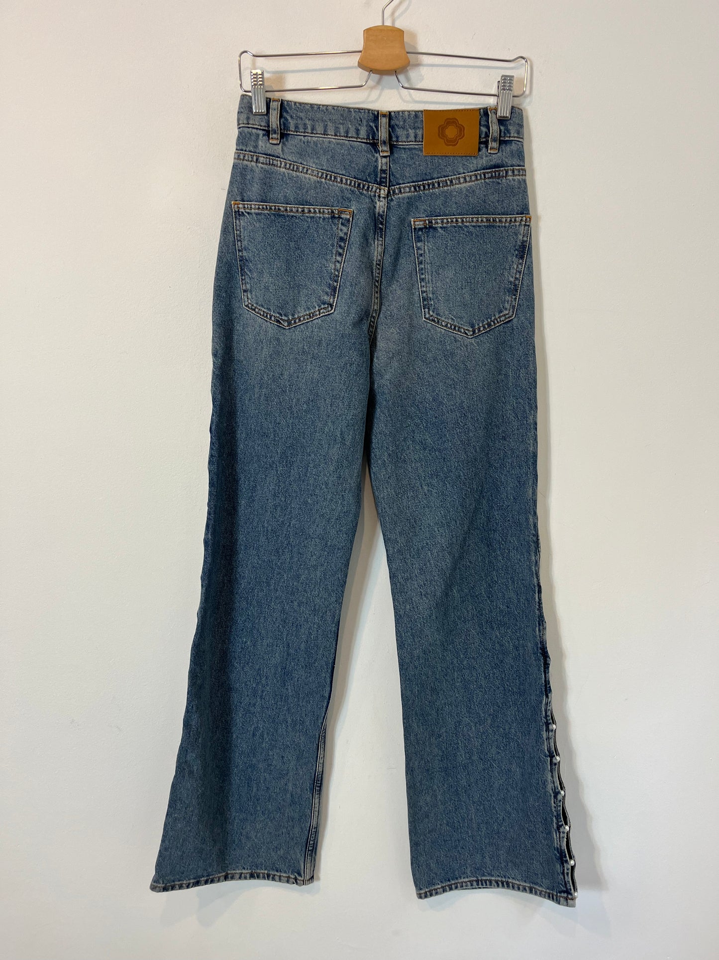 MAJE. Denim recto aberturas. T 36