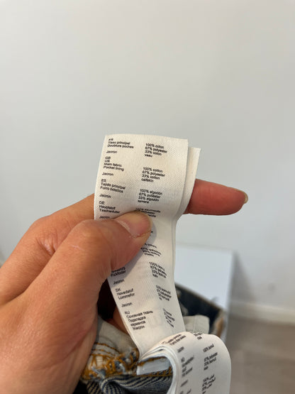 MAJE. Denim recto aberturas. T 36