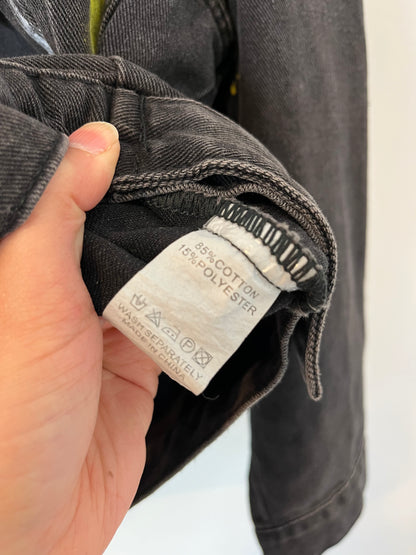 PETRA HOFFMAN, Cazadora denim negra dibujos. T S/M