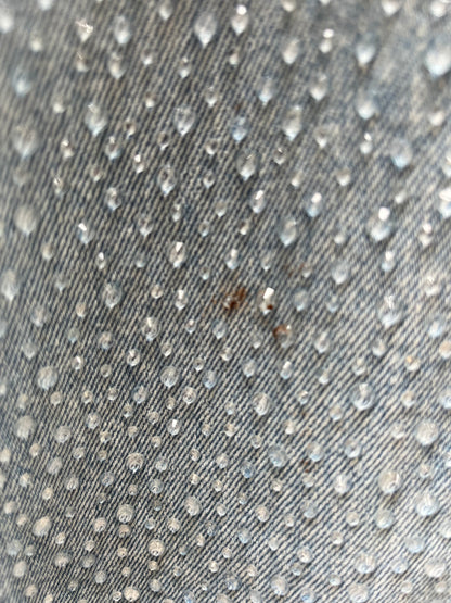 ZARA. Denim recto pedrería. T 36