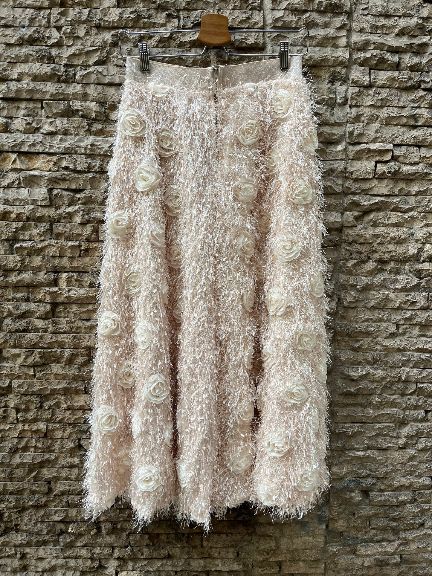 PLEIN SUD. Falda midi texturas. T S