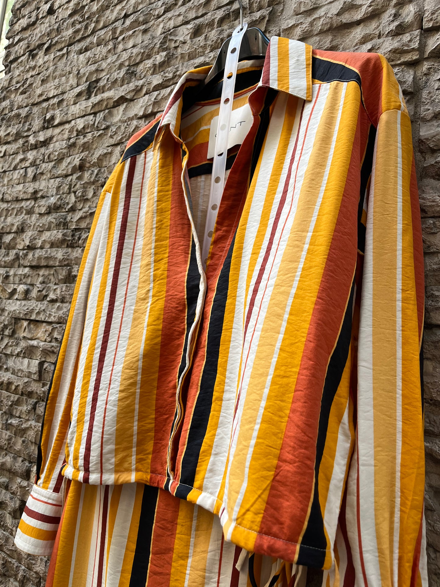 GANT. Striped skirt and blouse set. Size XS/S