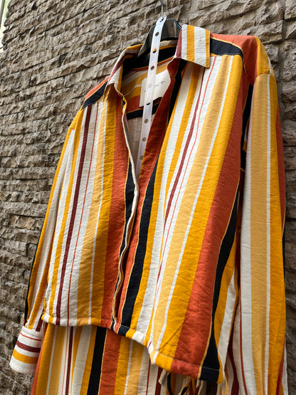 GANT. Striped skirt and blouse set. Size XS/S