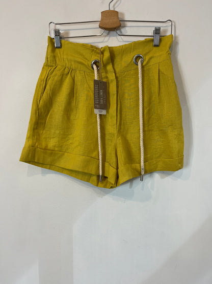 MANGO. Bermuda lino pistacho. T M