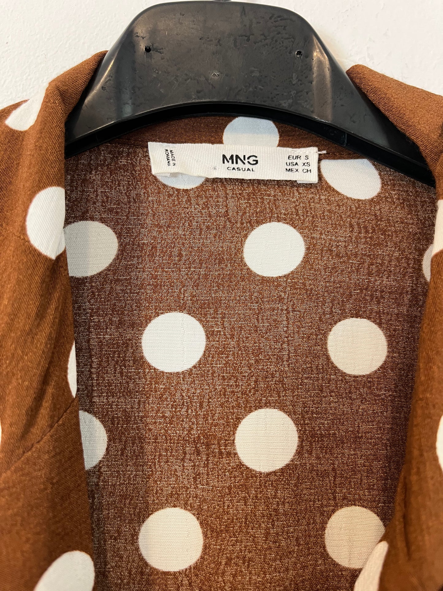 MANGO. Mono largo lunares. T S