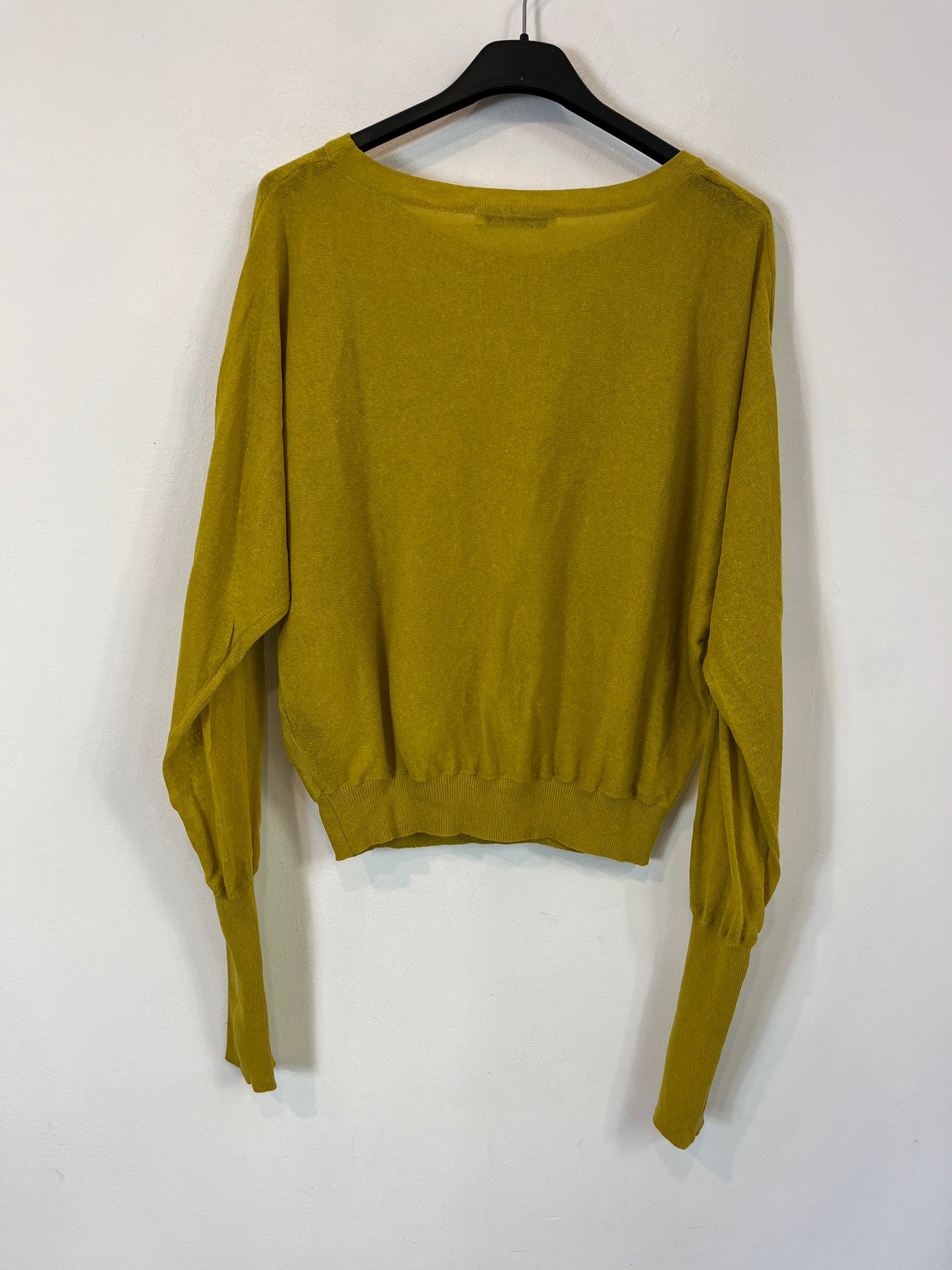 ZARA. Jersey fino color pistacho. T S