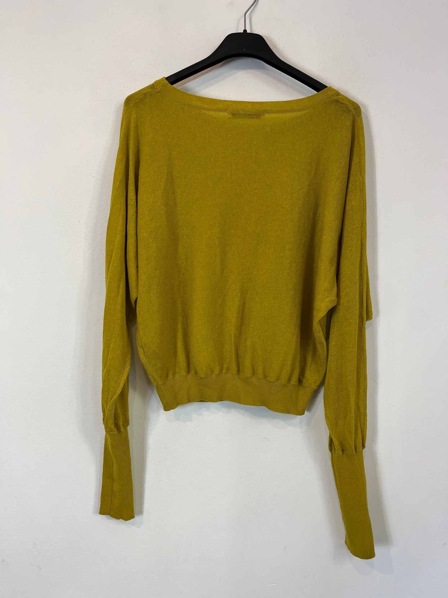 ZARA. Jersey fino color pistacho. T S
