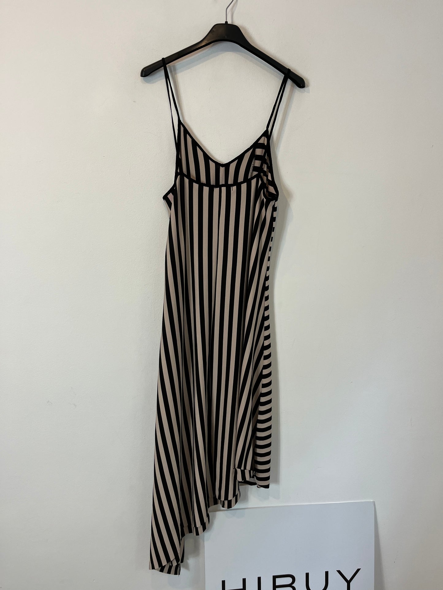 ZARA. Vestido midi rayas. T M