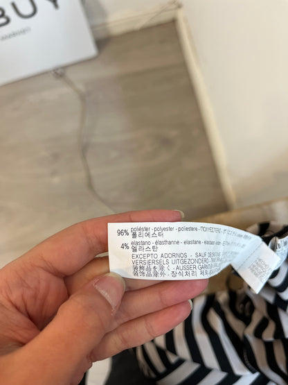 ZARA. Vestido midi rayas. T M