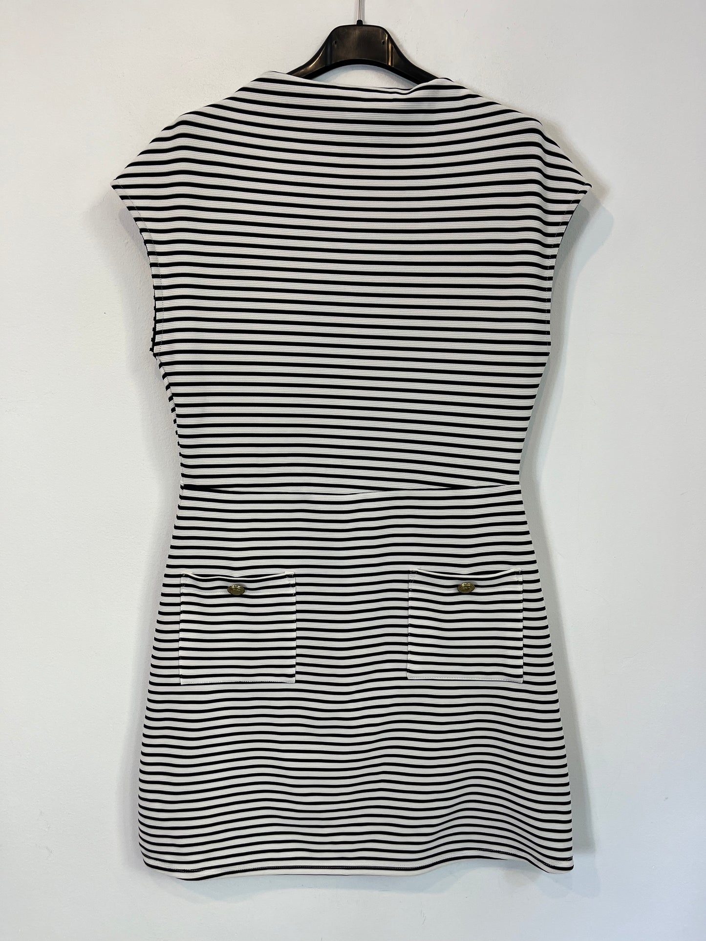 ZARA. Vestido rayas azul y blanco  T.s