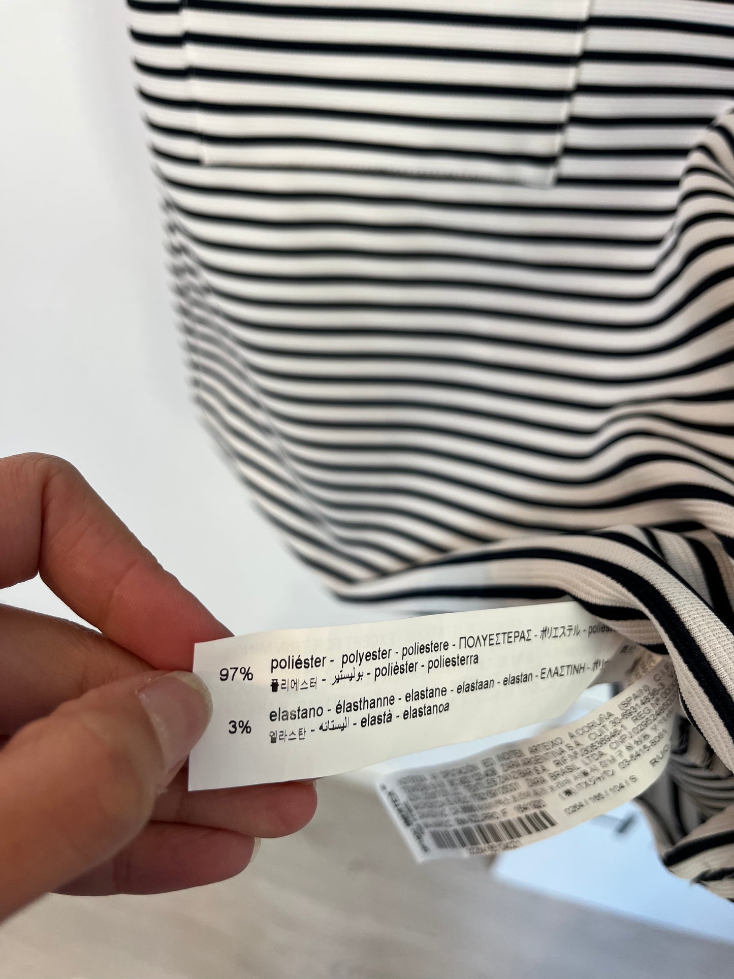 ZARA. Vestido rayas azul y blanco  T.s