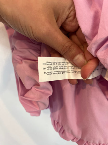 ZARA. Pink ruffled Ts top