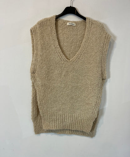 THE CLOSET. Chaleco beige con lana. T M