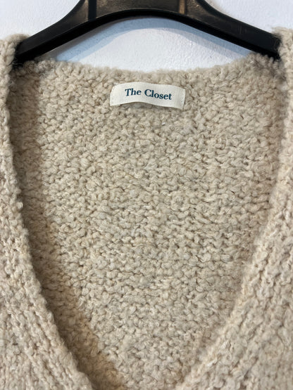 THE CLOSET. Chaleco beige con lana. T M