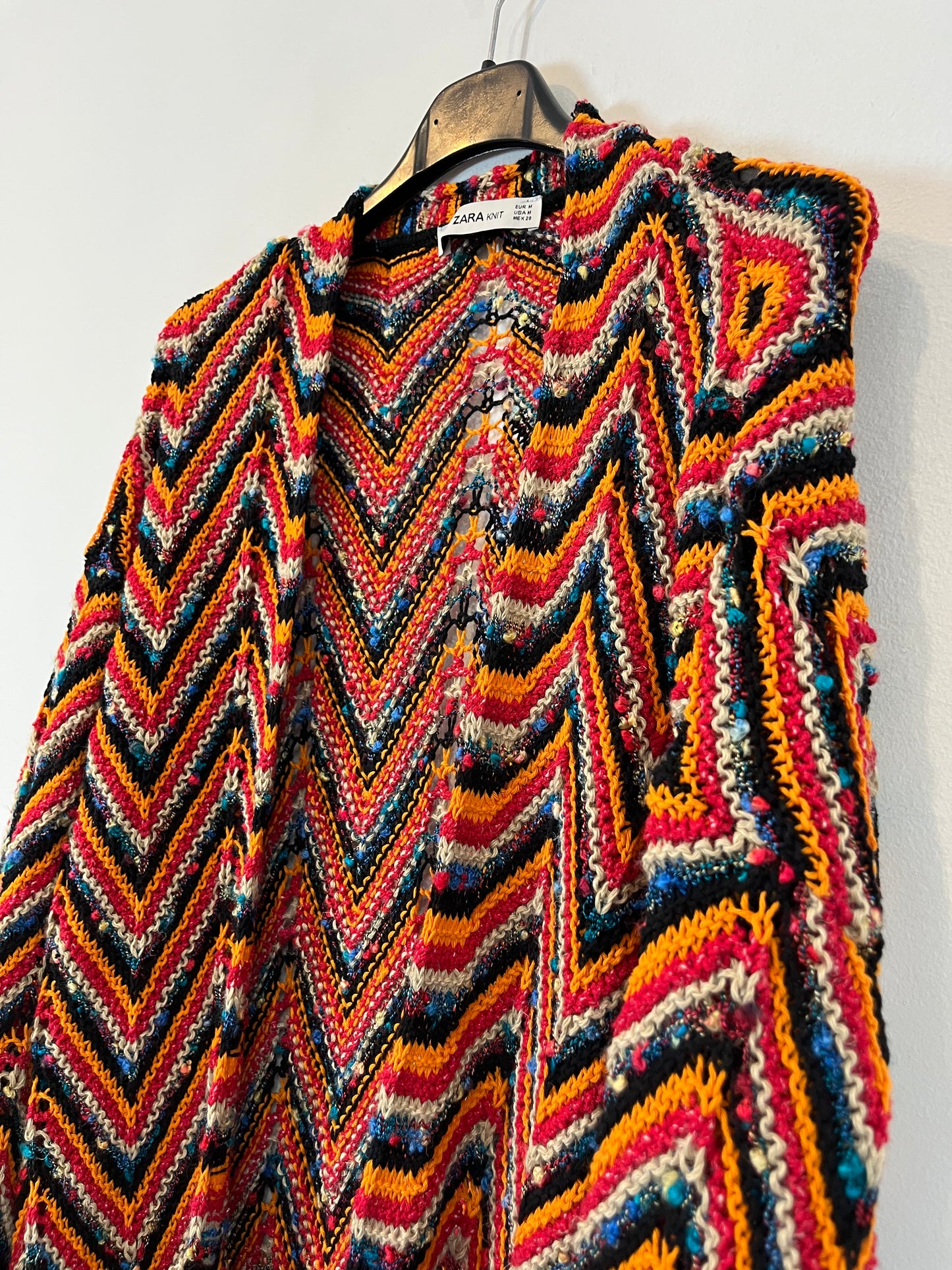 ZARA. Chaqueta punto colores. T M