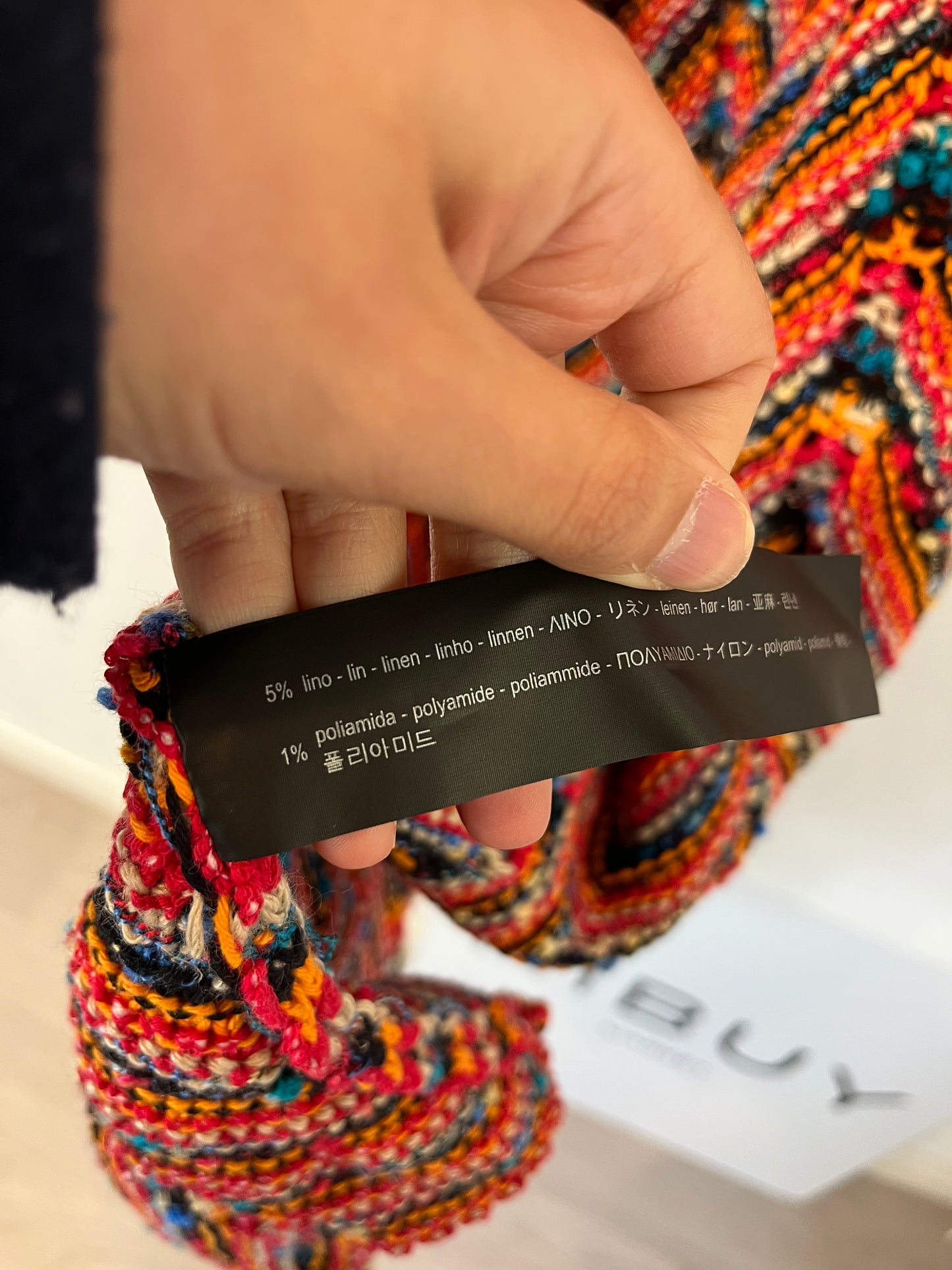 ZARA. Chaqueta punto colores. T M