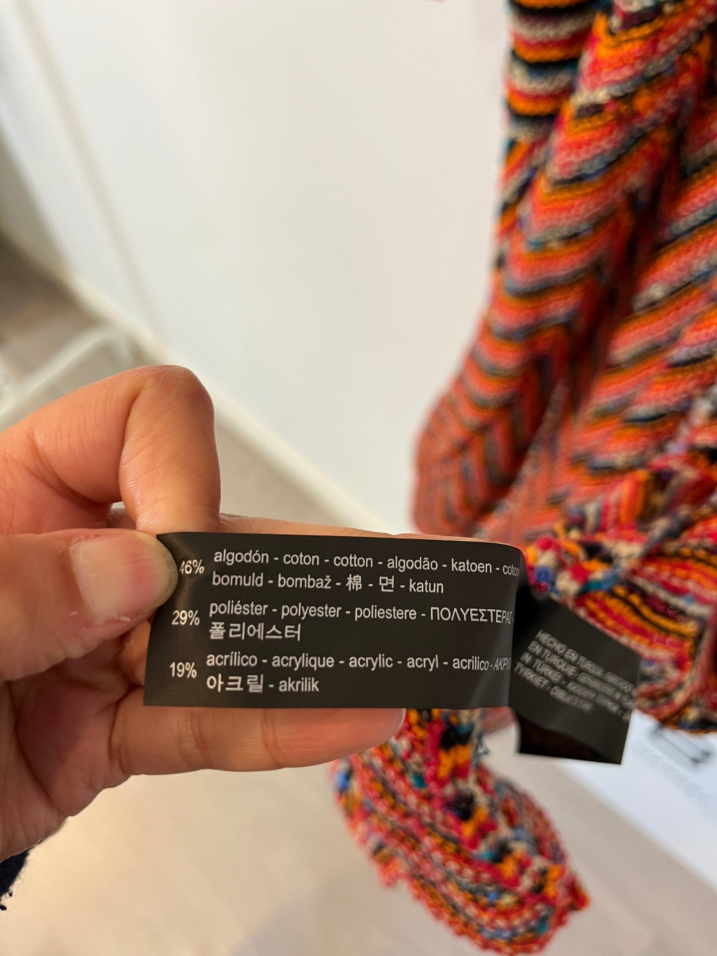 ZARA. Chaqueta punto colores. T M