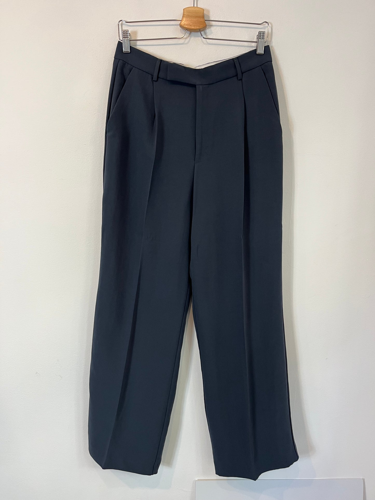 ZARA. Petrol blue tailored trousers. TL