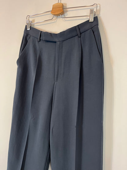 ZARA. Petrol blue tailored trousers. TL